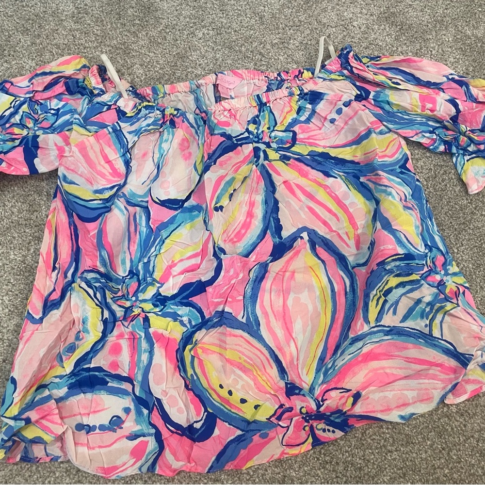 Lilly Pulitzer Multicolor Off-Shoulder Top